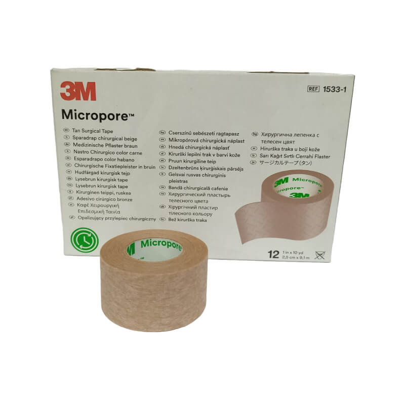 Tela Micropore Color Beige 1″ 3M – Distribuidora San Lucas